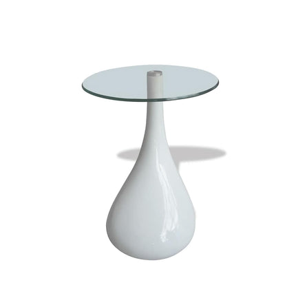Table Basse Avec Dessus De Table En Verre Rond Brillant