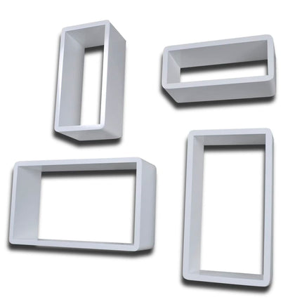 Ensemble D'étagères Cuboïdes 4 Blanc