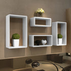 Ensemble D'étagères Cuboïdes 4 Blanc