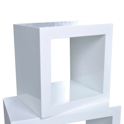 Ensemble De 3 Étagères Cube Blanc