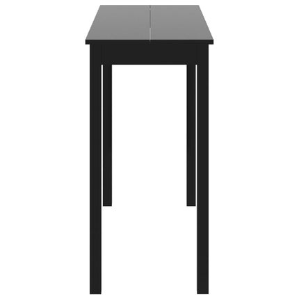 Table De Bar Mdf Noir 115X55X107 Cm