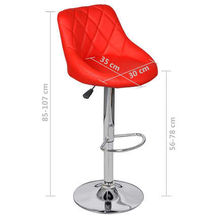 Tabourets De Bar Lot De 2 Similicuir