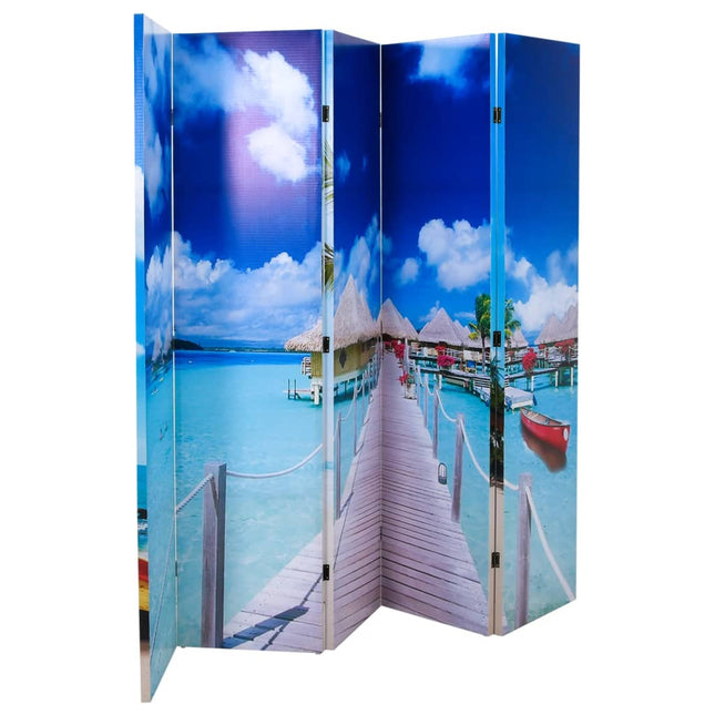 Cloison De Séparation Pliable 120 X 170 Cm Plage
