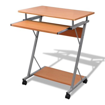Bureau D'ordinateur Compact Avec Plateau À Clavier