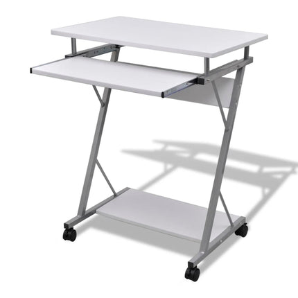 Bureau D'ordinateur Compact Avec Plateau À Clavier