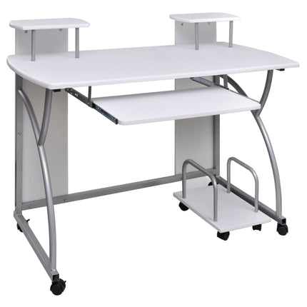 Bureau D'ordinateur Avec Plateau À Clavier Coulissant