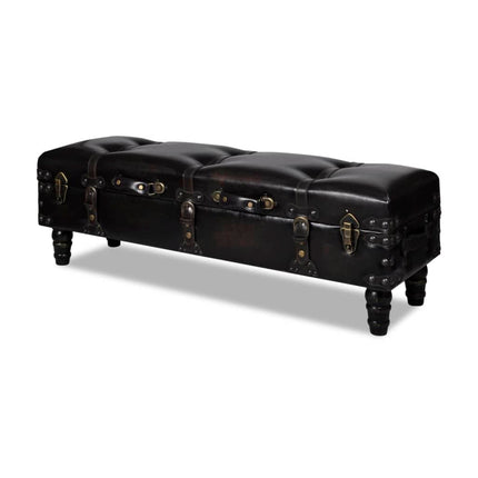 Banc Long De Rangement Marron