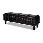 Banc Long De Rangement Marron
