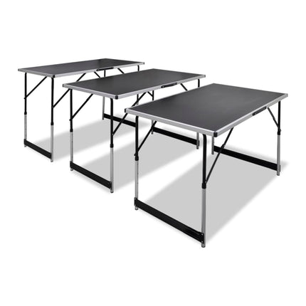 Table À Coller 3 Pcs Pliable Hauteur Réglable