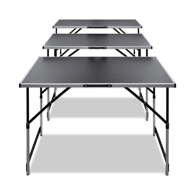 Table À Coller 3 Pcs Pliable Hauteur Réglable