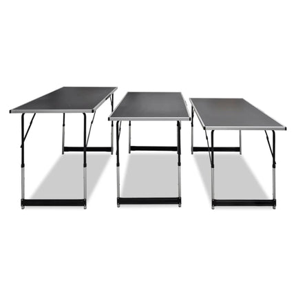 Table À Coller 3 Pcs Pliable Hauteur Réglable
