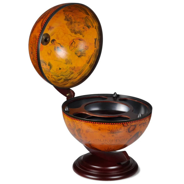Support De Vin Sous Forme De Globe Bois D'eucalyptus