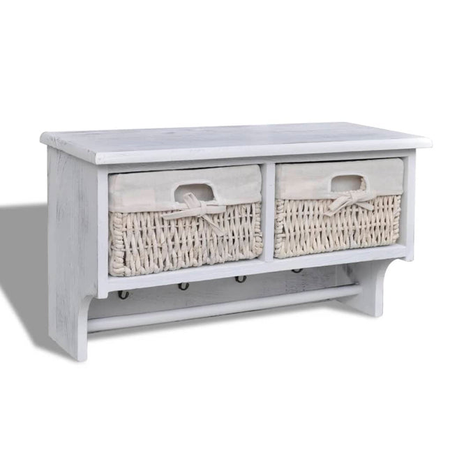 Porte-Manteau 60X23,5X33 Cm Bois De Paulownia