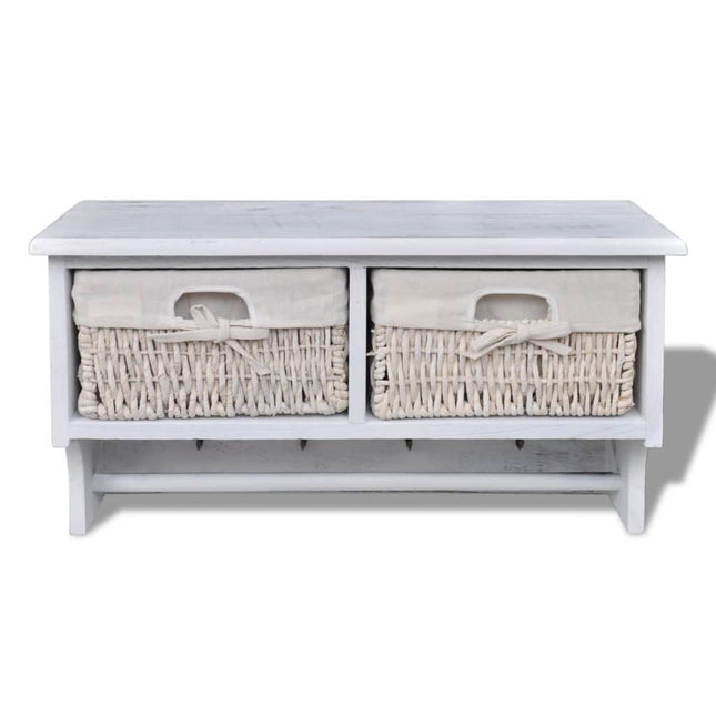 Porte-Manteau 60X23,5X33 Cm Bois De Paulownia