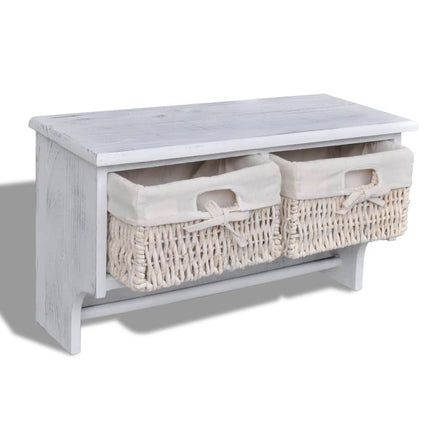 Porte-Manteau 60X23,5X33 Cm Bois De Paulownia