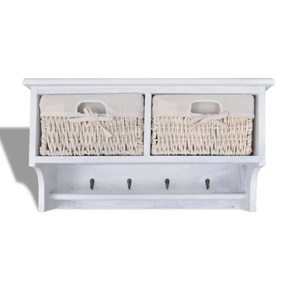 Porte-Manteau 60X23,5X33 Cm Bois De Paulownia