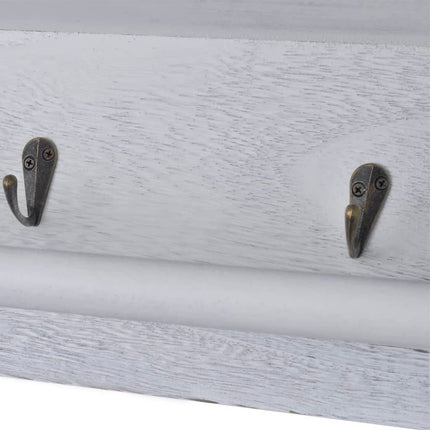 Porte-Manteau 60X23,5X33 Cm Bois De Paulownia