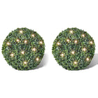 2 Pièce De Boule 35 Cm Avec Guirlande Lumineuse Solaire 24 Led