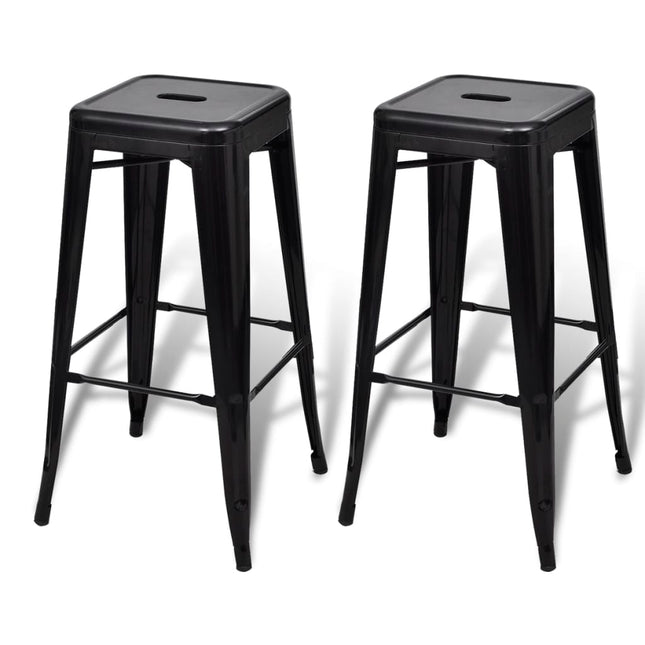 Tabourets De Bar Lot De 2 Acier