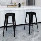 Tabourets De Bar Lot De 2 Acier