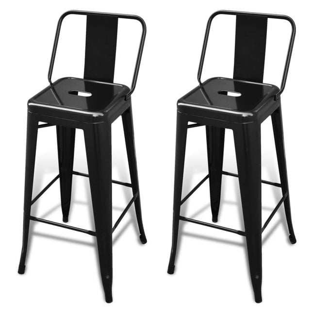 Tabourets De Bar Lot De 2 Acier