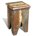 Tabouret Bois De Récupération Massif