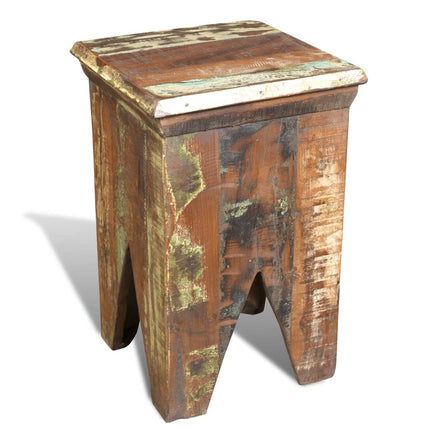 Tabouret Bois De Récupération Massif