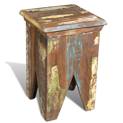 Tabouret Bois De Récupération Massif