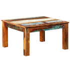 Table Basse Carrée Bois De Récupération