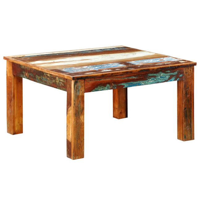 Table Basse Carrée Bois De Récupération