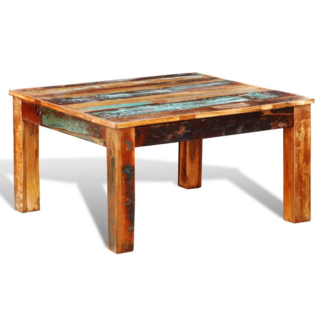 Table Basse Carrée Bois De Récupération
