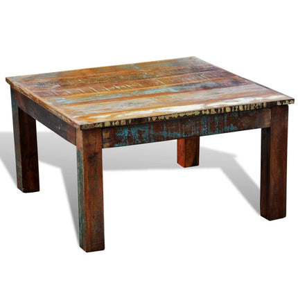 Table Basse Carrée Bois De Récupération