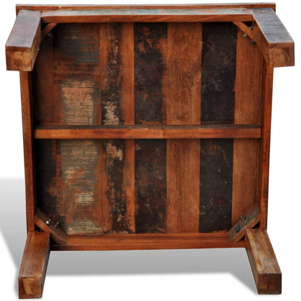 Table Basse Carrée Bois De Récupération