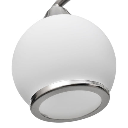 Plafonnier Avec Abat-Jour En Verre Sur Rail Pour 3 Ampoules E14
