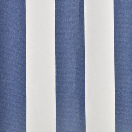 Toit D'auvent Toile 3 X 2,5 M (Cadre Non Inclus) Bleu Et Blanc