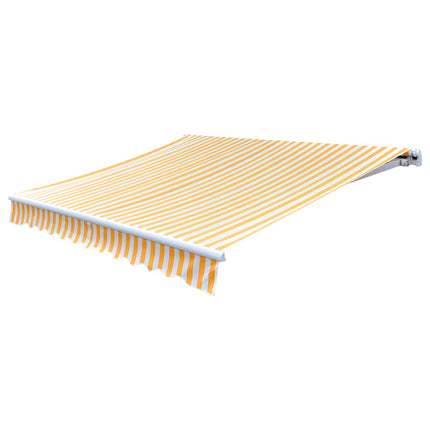 Tissu D'auvent Jaune Tournesol/Blanc 3X2,5 M (Cadre Non Inclus) Jaune Et Blanc