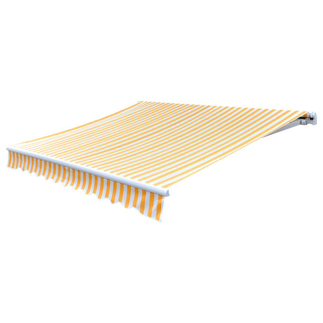 Tissu D'auvent Jaune Tournesol/Blanc 3X2,5 M (Cadre Non Inclus) Jaune Et Blanc