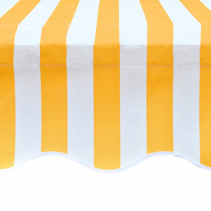 Tissu D'auvent Jaune Tournesol/Blanc 3X2,5 M (Cadre Non Inclus) Jaune Et Blanc