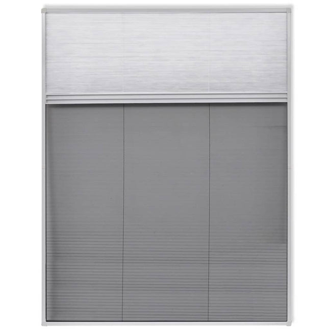 Moustiquaire Plissée Pour Fenêtre 160 X 110 Cm Avec Store Occultant