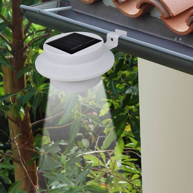 Lampes Solaires À Led D'extérieur Pour Clôture 12 Pcs