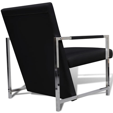 Fauteuils Lot De 2 Avec Cadre Chromé Similicuir