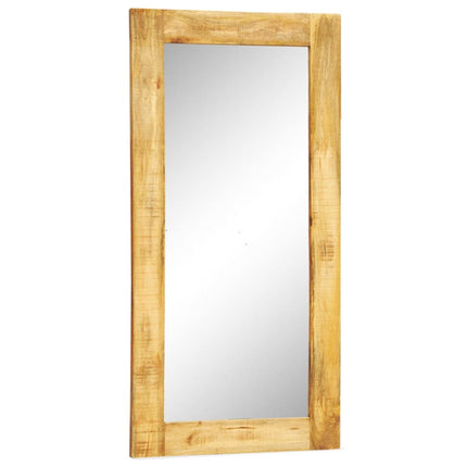 Miroir Mural En Bois Massif Rectangulaire 120 X 60 Cm