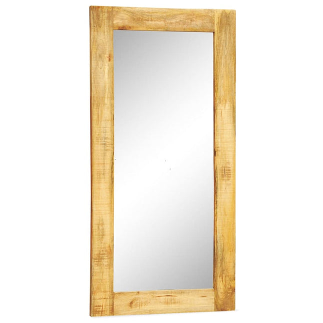 Miroir Mural En Bois Massif Rectangulaire 120 X 60 Cm