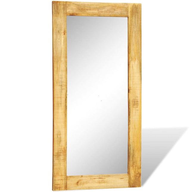 Miroir Mural En Bois Massif Rectangulaire 120 X 60 Cm
