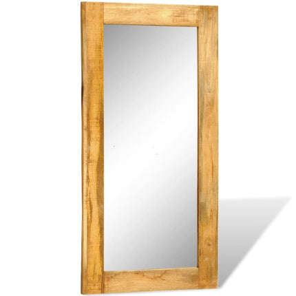 Miroir Mural En Bois Massif Rectangulaire 120 X 60 Cm