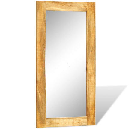 Miroir Mural En Bois Massif Rectangulaire 120 X 60 Cm