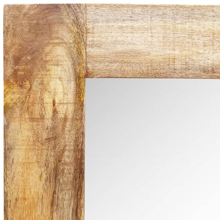 Miroir Mural En Bois Massif Rectangulaire 120 X 60 Cm