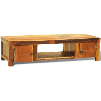 Meuble Tv Avec 2 Portes Bois De Récupération Vintage