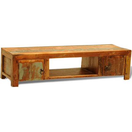 Meuble Tv Avec 2 Portes Bois De Récupération Vintage