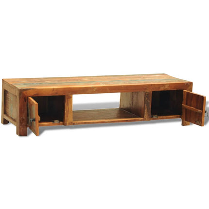 Meuble Tv Avec 2 Portes Bois De Récupération Vintage